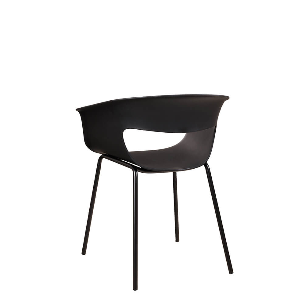 Kunststoffstuhl FOMA F835 Black
