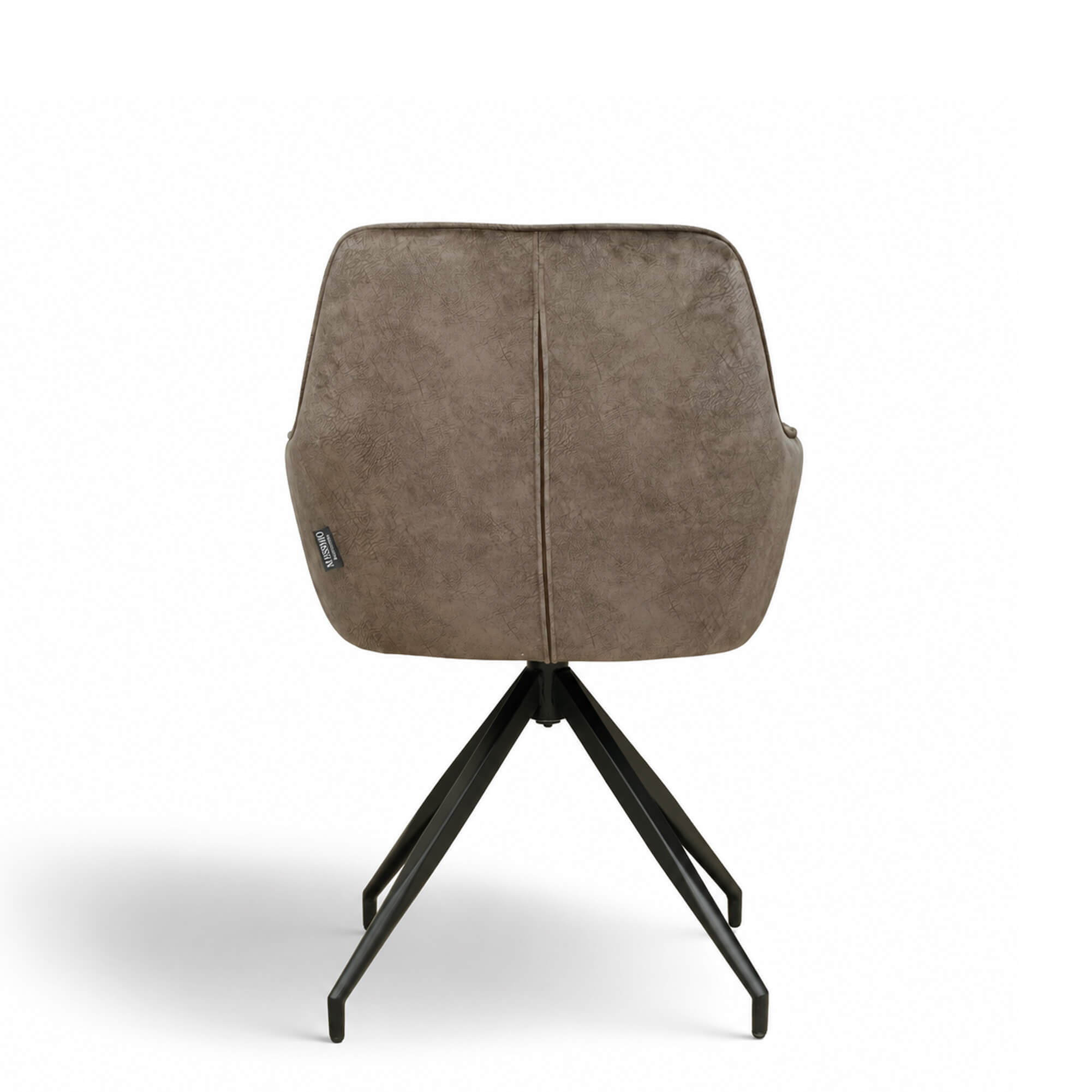 Gastronomiestuehle Polsterstuehle mit Drehgestell Lenoro Marble 104 Velour - Rueckansicht