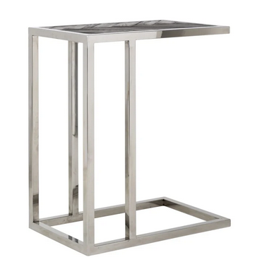 Beistelltisch Blackbone silver (Black rustic)