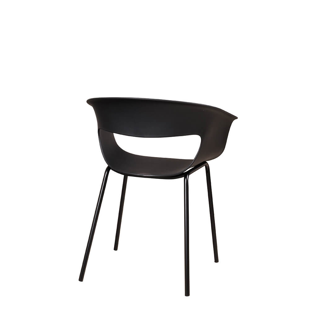 Kunststoffstuhl FOMA F835 Black