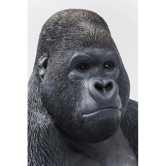 Deko Figur Monkey Gorilla Side XL Schwarz 76cm