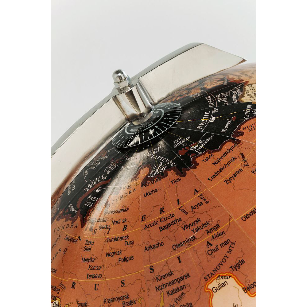 Deko Globus Earth Schwarz