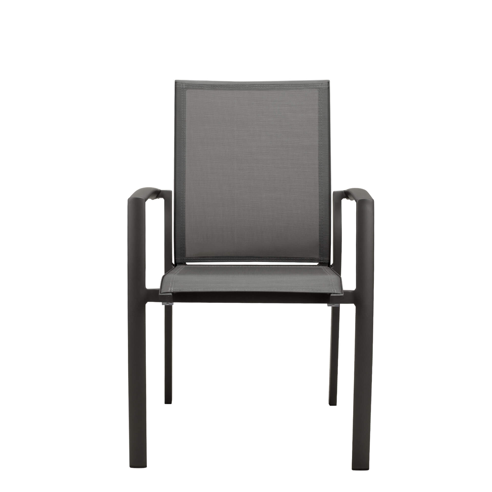 Outdoorstuhl Gomera Anthrazit  – Frontal