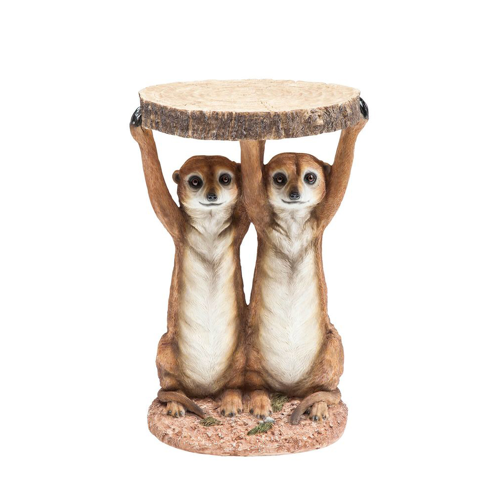 Beistelltisch Animal Meerkat Sisters Ø33cm