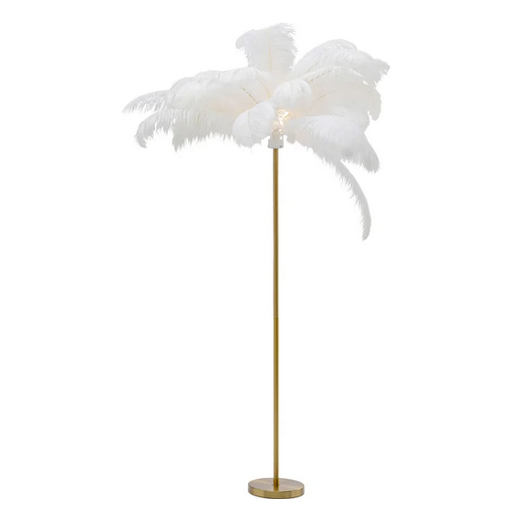 Stehleuchte Feather Palm Weiß 165cm