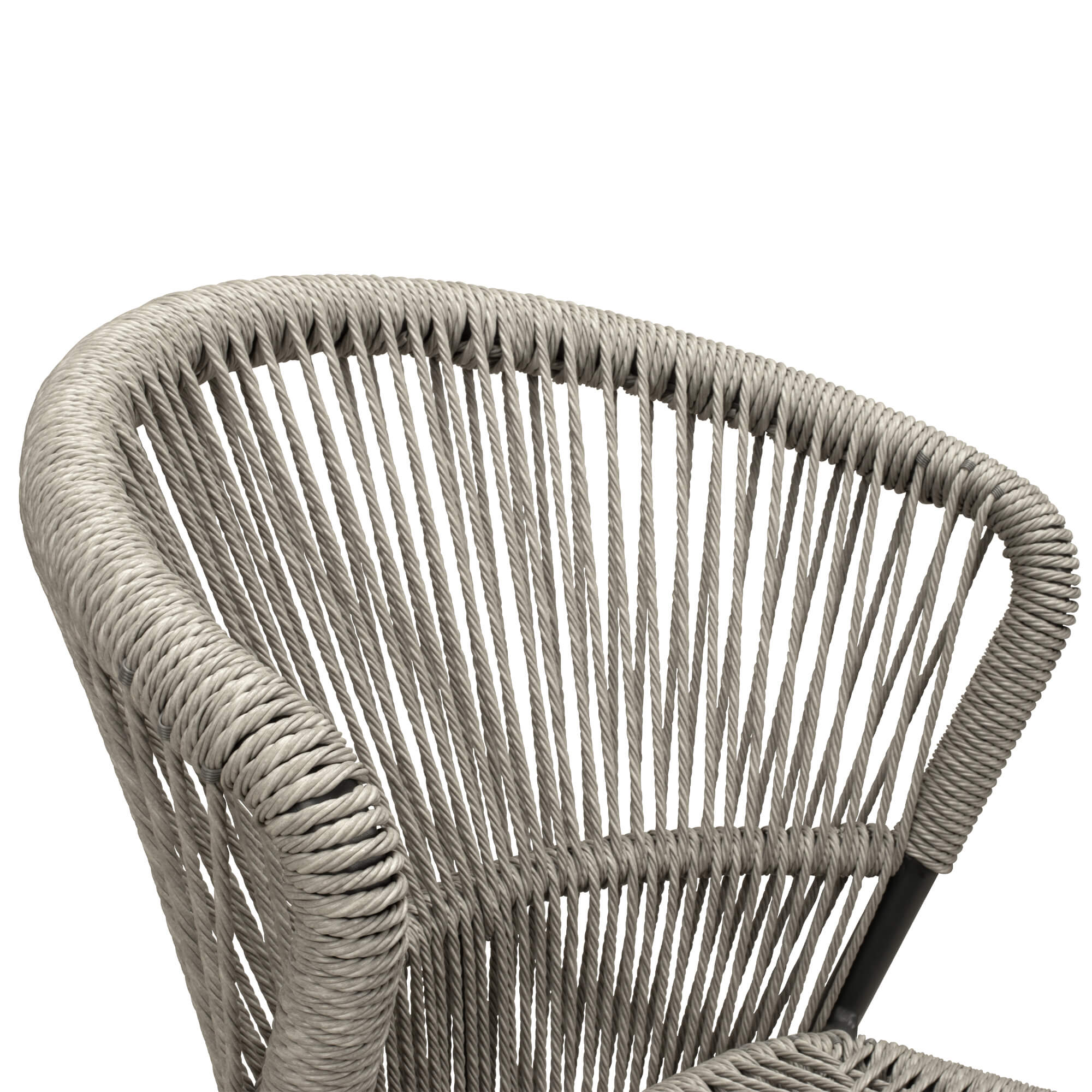 Gastronomiestuehle Outdoorstuehle Elefino silvergrey - Rueckenlehne