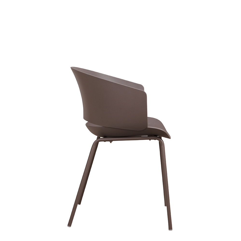 Kunststoffstuhl FOMA F833 Taupe