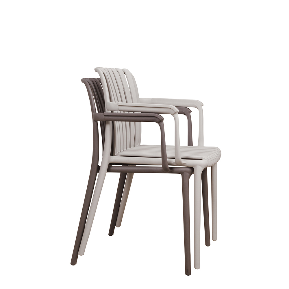 Kunststoffstuhl FOMA 1819 Light Grey