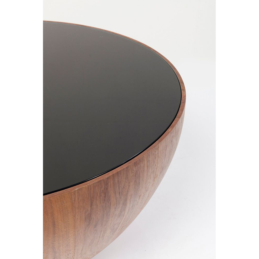 Couchtisch Tear Drops Walnuss Ø80cm