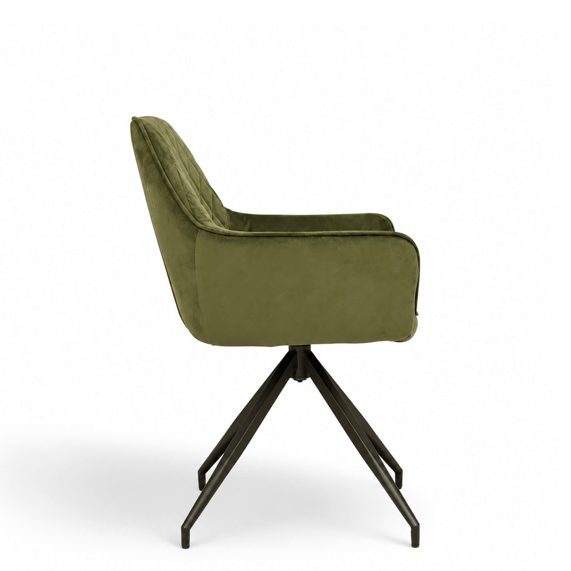 Gastronomiestuehle Polsterstuehle mit Armlehne Lenoro Quartz-503 Velour - Seitenansicht