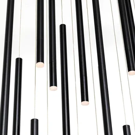 Hängeleuchte Living Vegas Deluxe Schwarz Matt LED