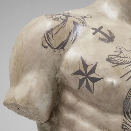 Deko Objekt Torso Tattoo