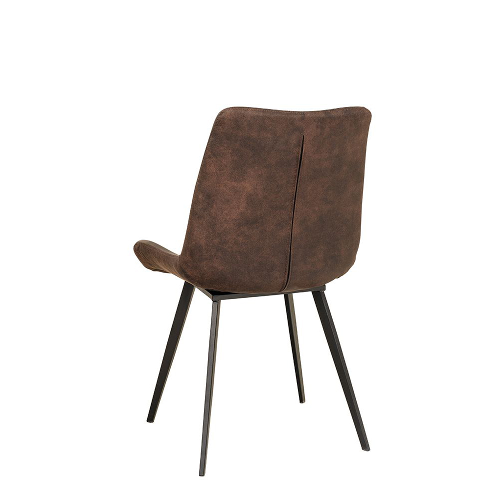 Polsterstuhl Hysil Duotone Dark Brown