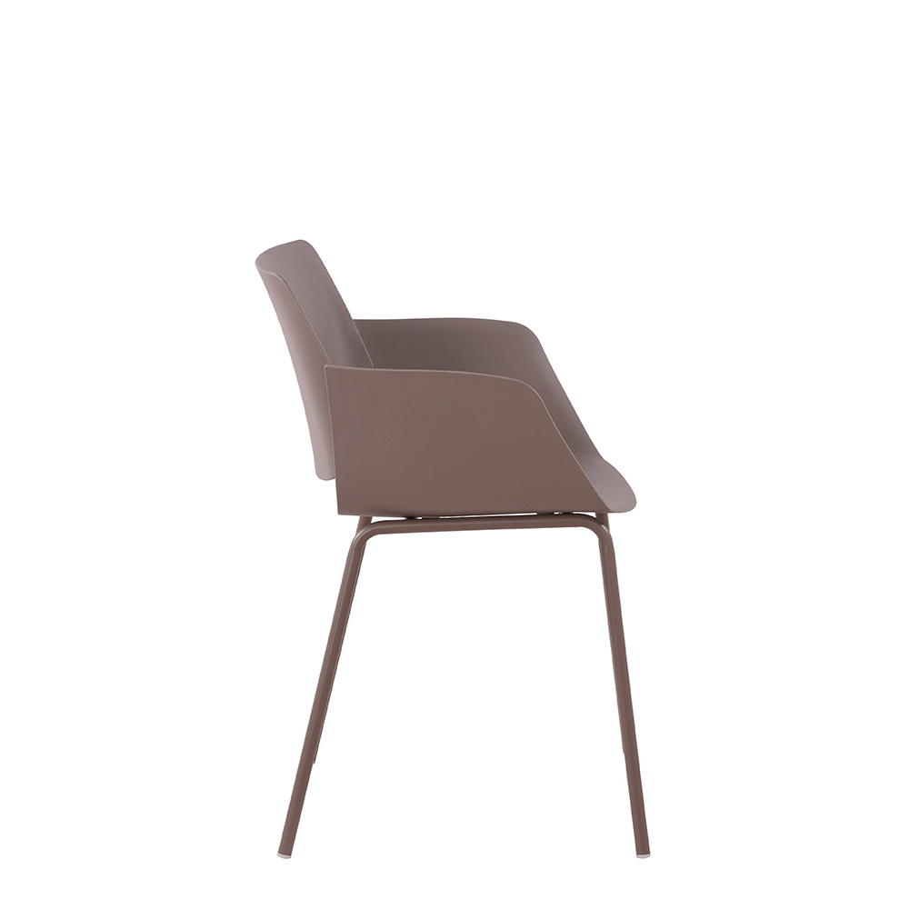 Kunststoffstuhl FOMA F863 Taupe