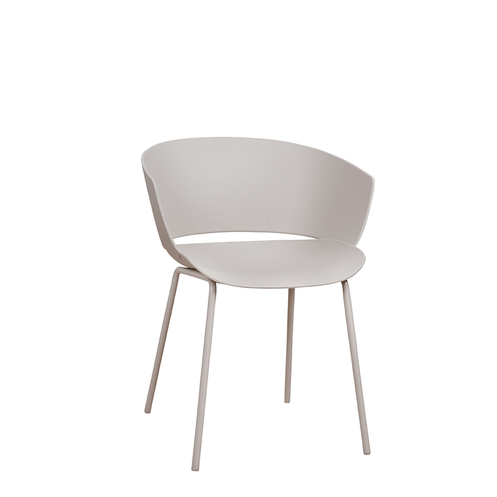 Kunststoffstuhl FOMA F833 Light Grey