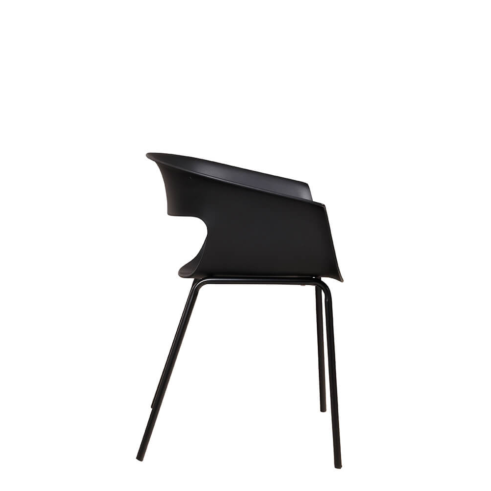 Kunststoffstuhl FOMA F835 Black