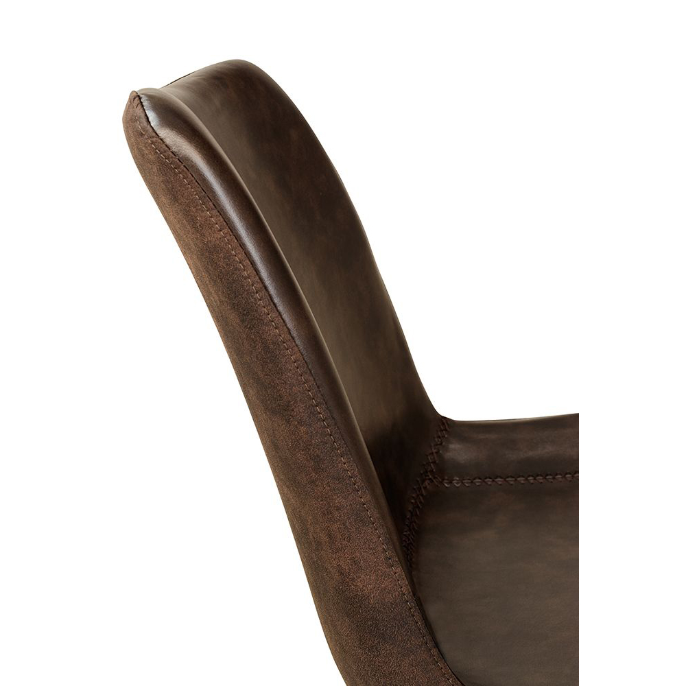 Polsterstuhl Hysil Duotone Dark Brown
