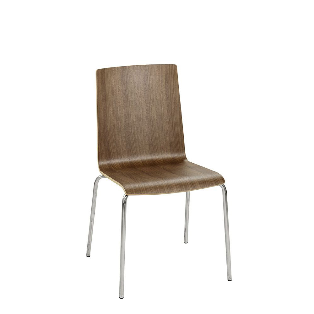 Holzschalenstuhl Confira Walnuss