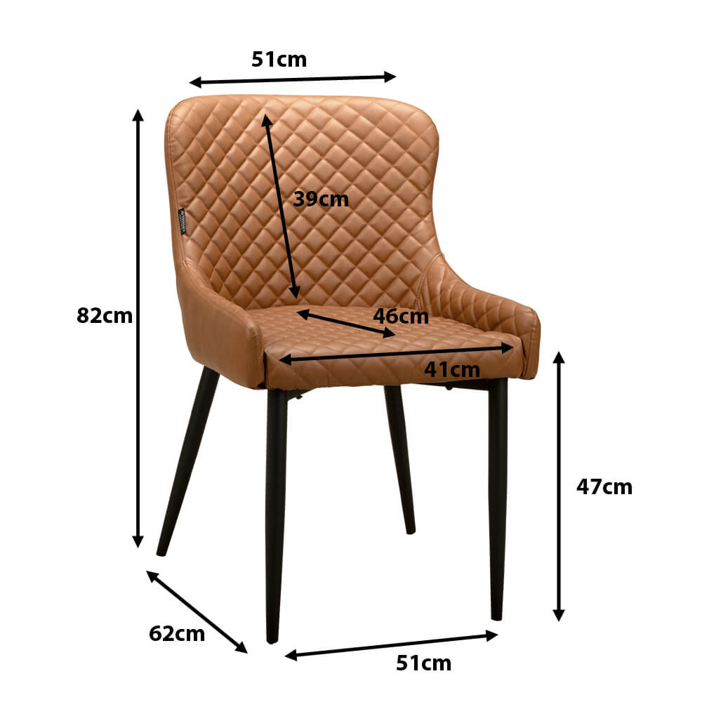 Polsterstuhl Sorano Brown Ma?e