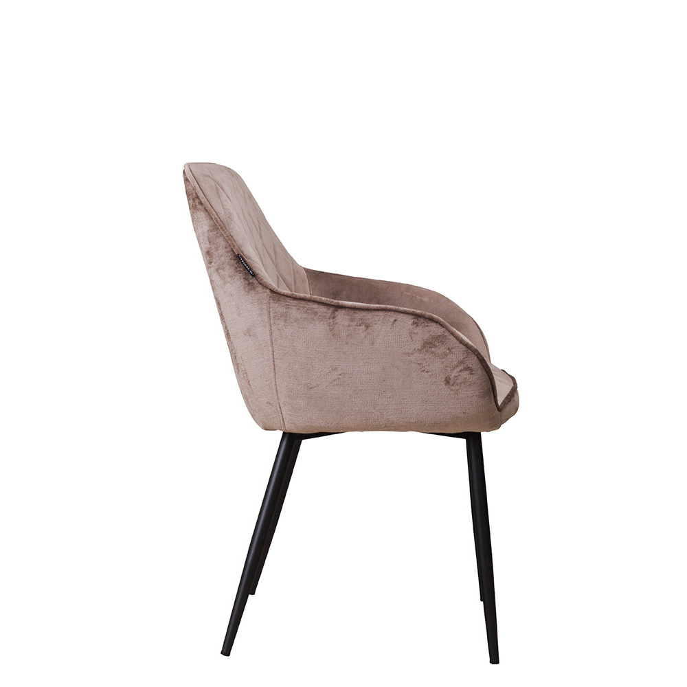 Polsterstuhl Lunaro Arm Light Brown