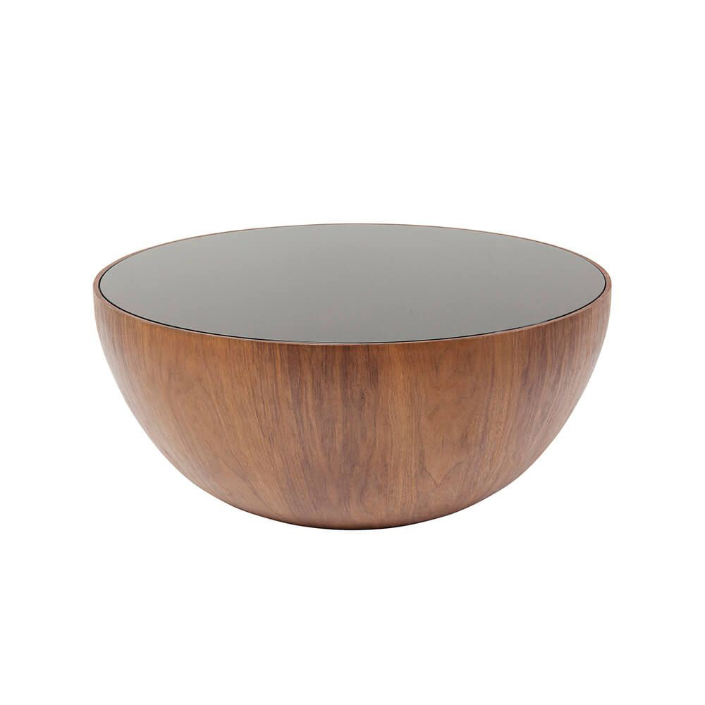 Couchtisch Tear Drops Walnuss Ø80cm