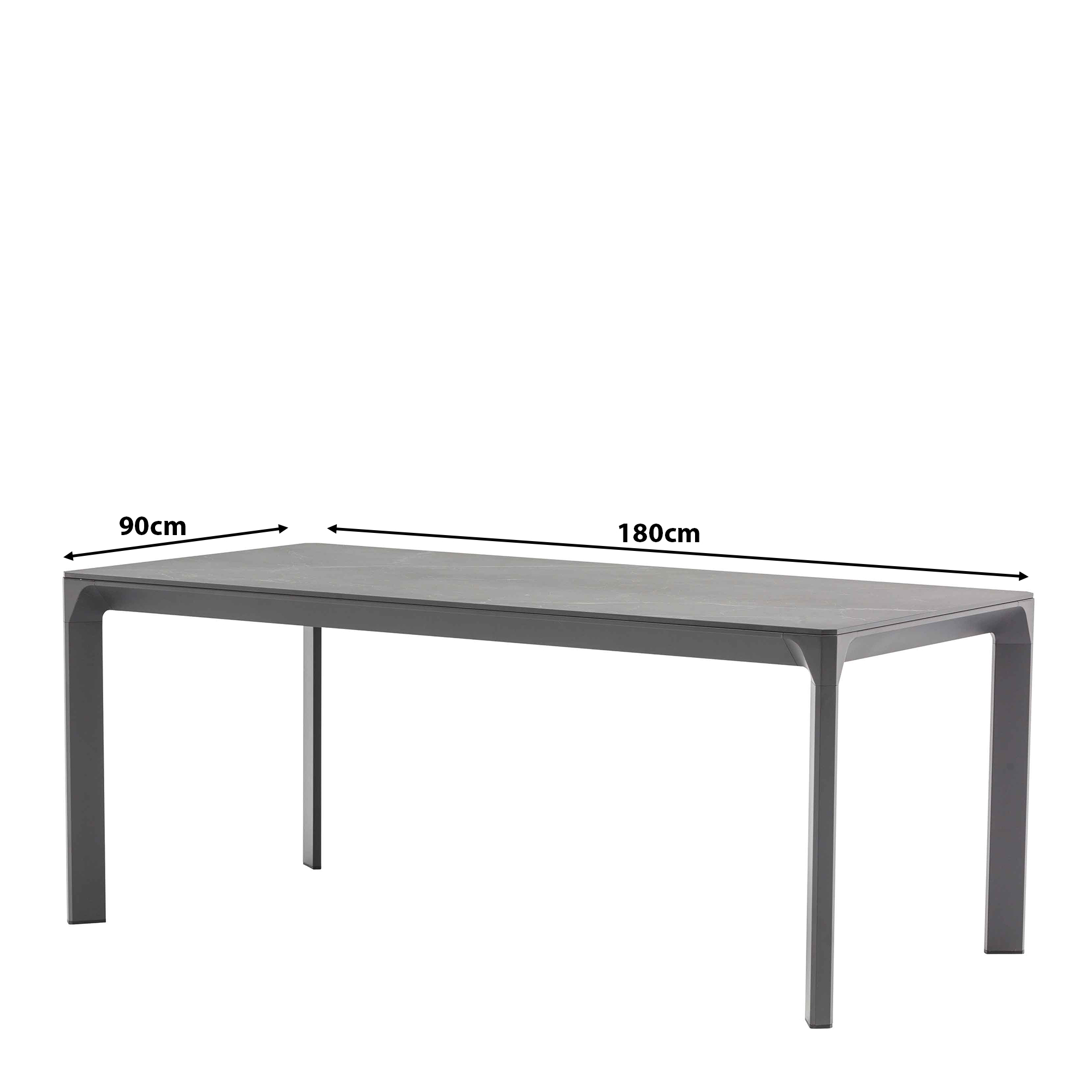 Outdoortisch Carvas Anthrazit 180 Ma?e