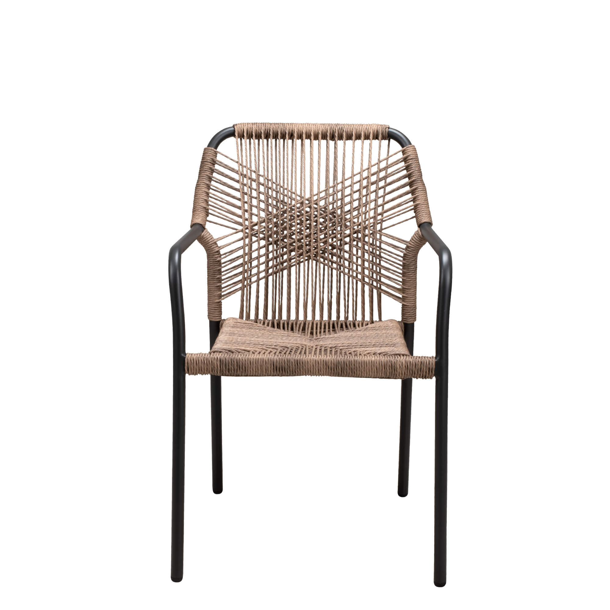 Outdoorstuhl mit Geflecht Lagunas wheat  – Frontal
