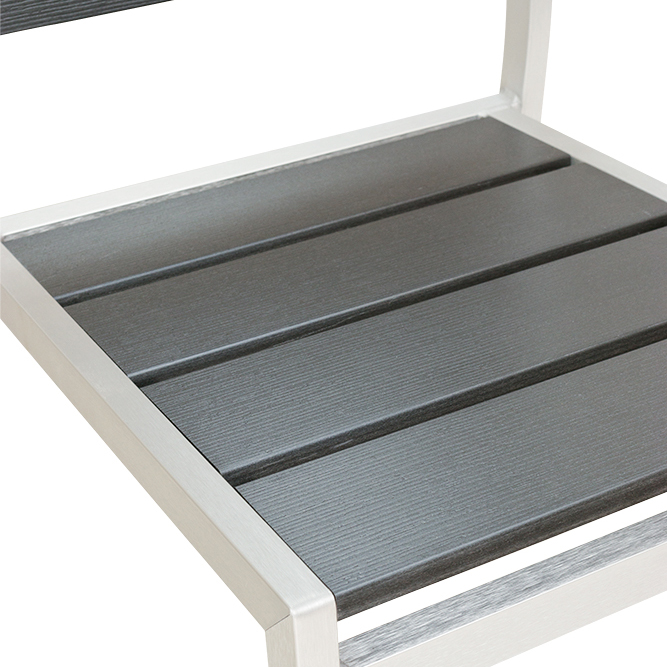 Terrassenstuhl Nesona Grau