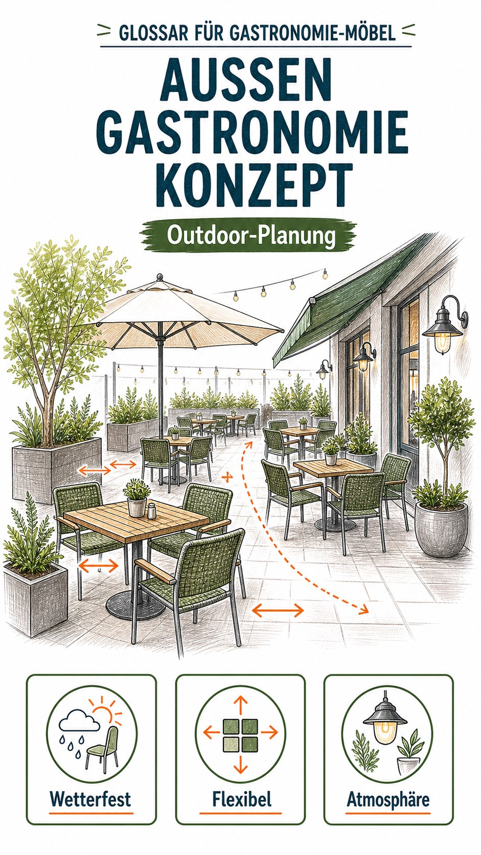 Außengastronomie-Konzept