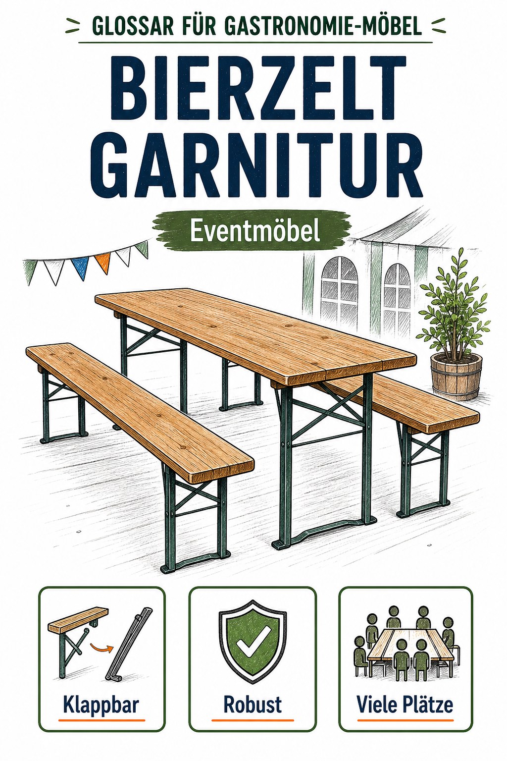 Bierzeltgarnitur