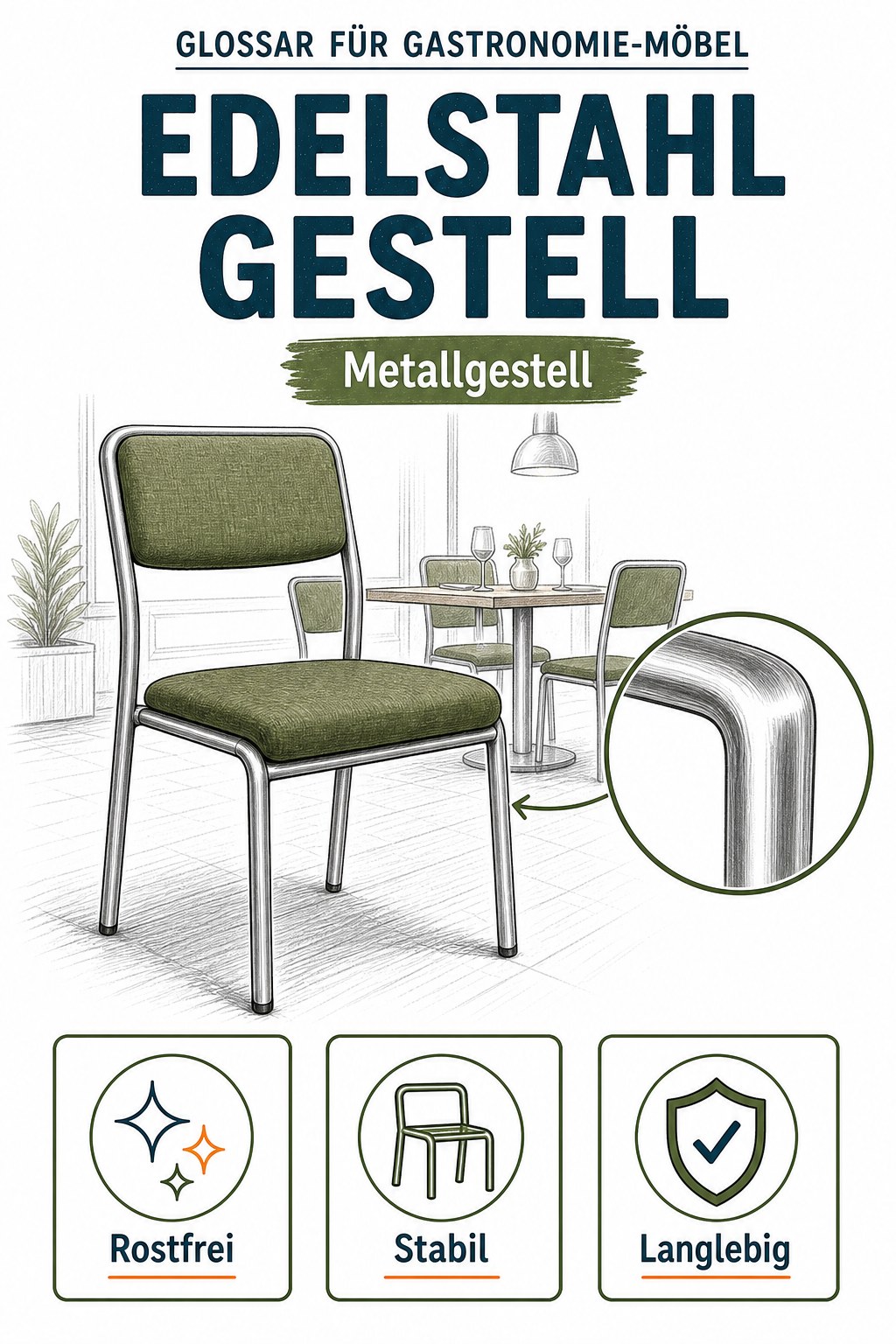 Edelstahlgestell