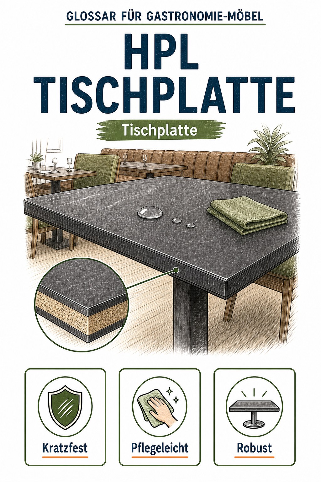 HPL-Tischplatte