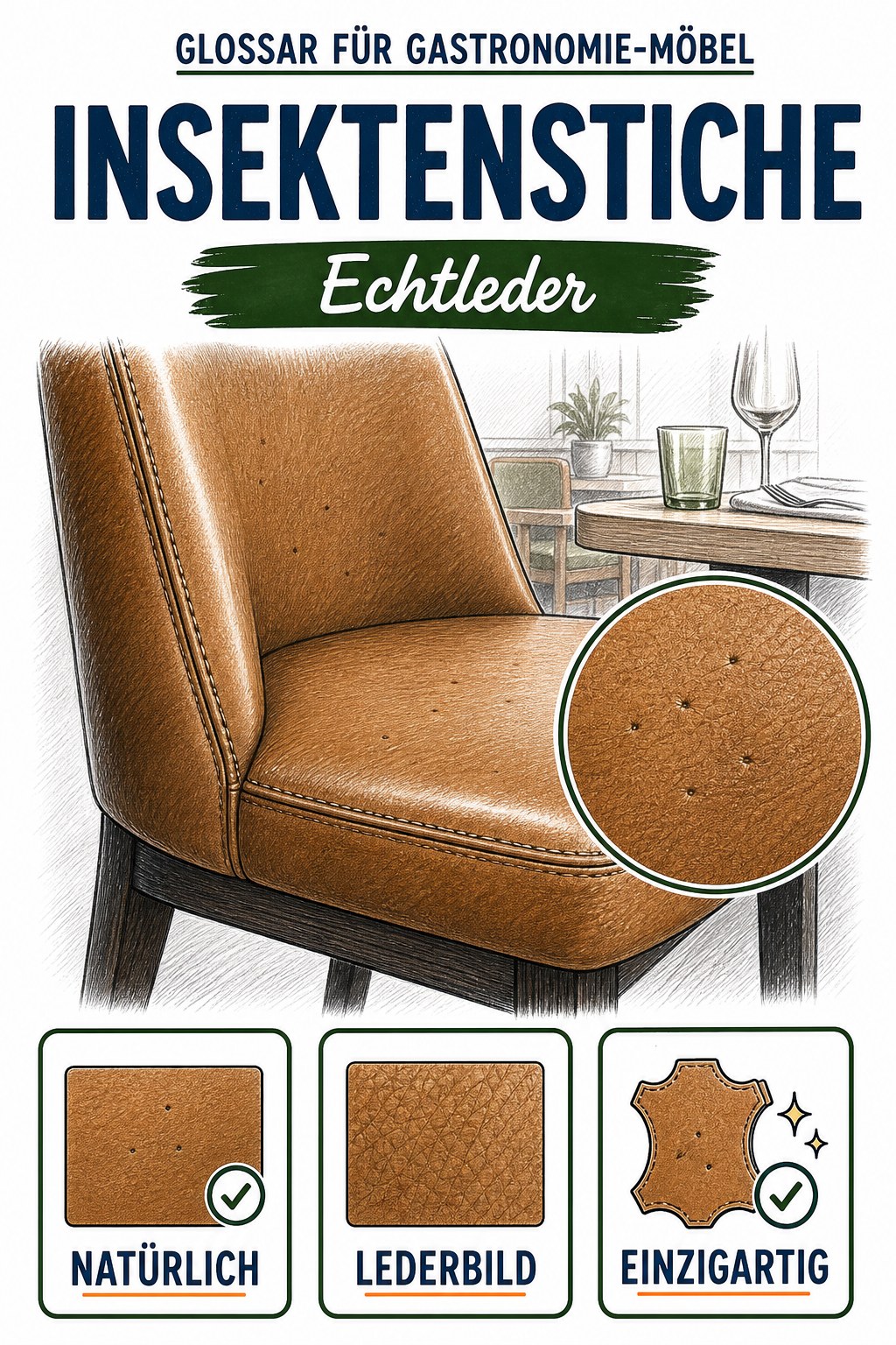 Insektenstiche (Echtleder)