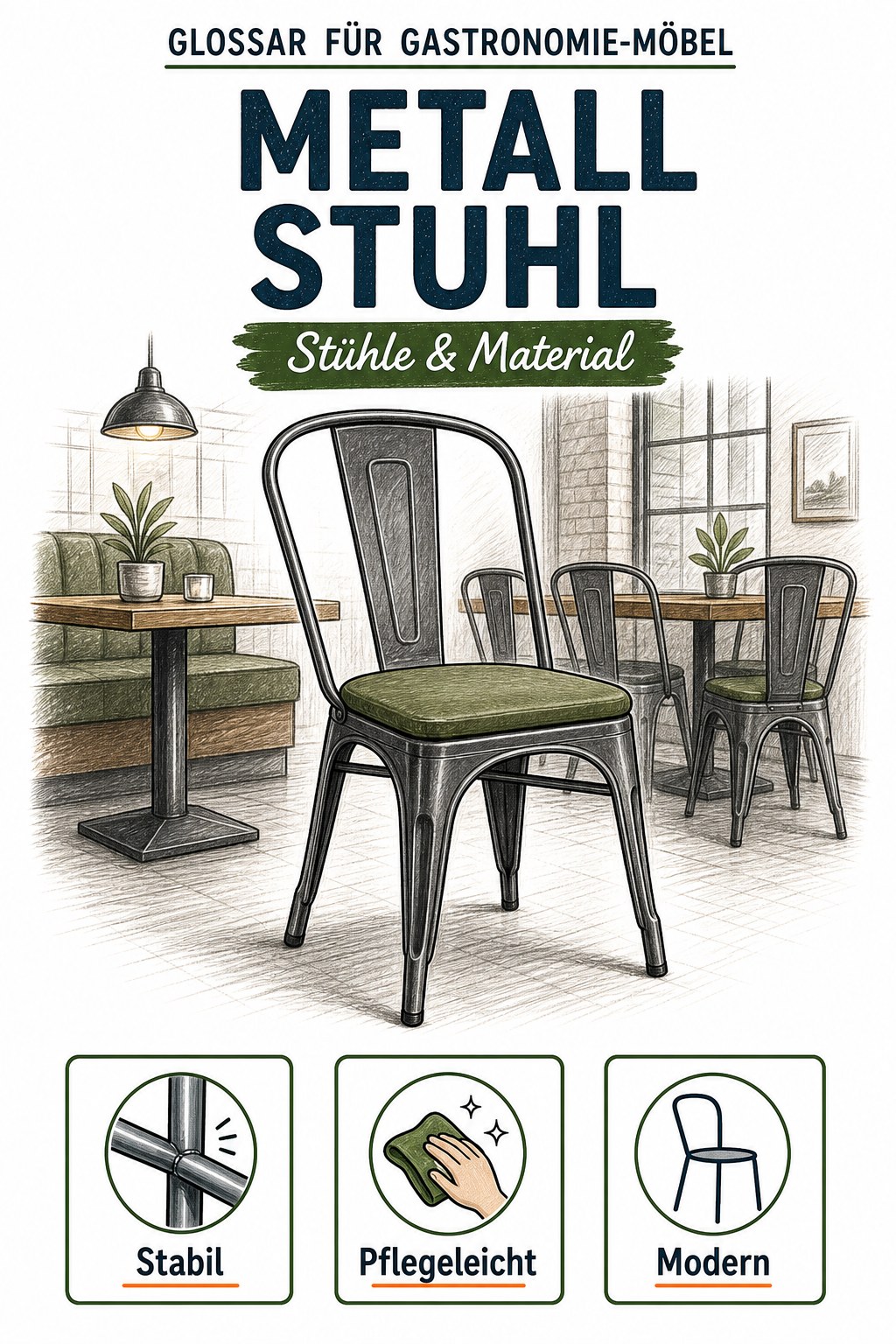 Metallstuhl